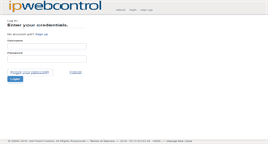 Desktop Screenshot of ipwebcontrol.com